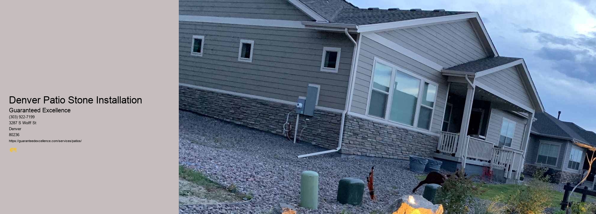 Denver Patio Stone Installation